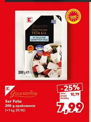 Ser feta K-Classic Gold Edition promocja w Kaufland