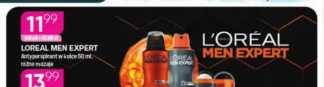 Antyperspirant w kulce L'Oréal Men Expert promocja w Drogerie Koliber