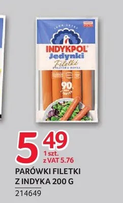 Parówki Filetki z indyka Indykpol promocja w Selgros