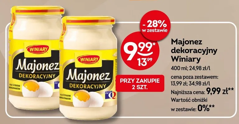 Majonez dekoracyjny Winiary promocja w Żabka