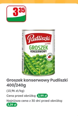 Groszek konserwowy promocja w Dino