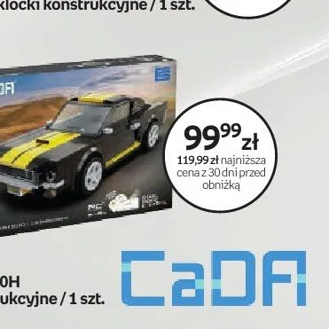 Klocki konstrukcyjne CaDA Shelby GT 350H promocja w Empik