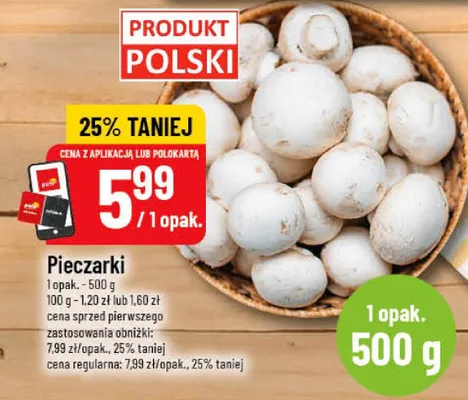 Pieczarki promocja w POLOmarket