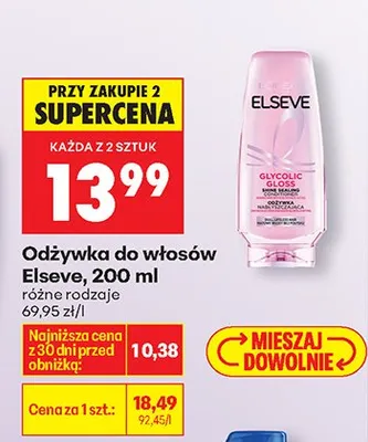Odżywka do włosów różne rodzaje promocja w Biedronka