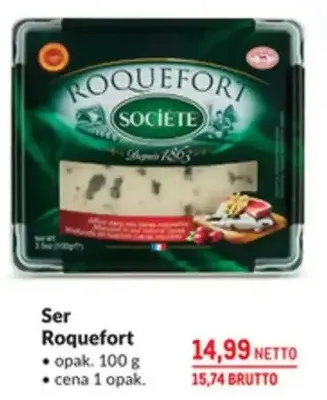 Ser Roquefort promocja w Makro