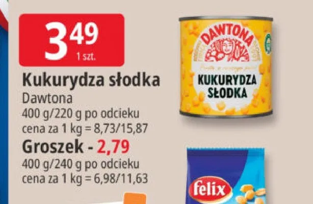 Warzywa w puszce Dawtona promocja w Leclerc