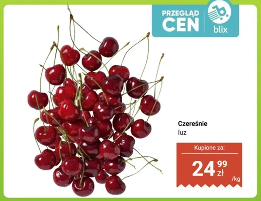 Czereśnie luz promocja w Biedronka