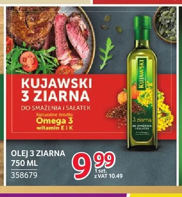 Olej rzepakowy 3 ziarna Kujawski promocja w Selgros