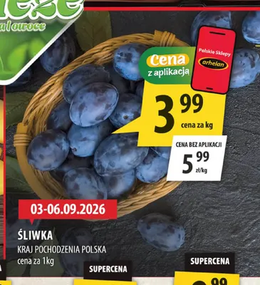 Śliwka polska promocja w Arhelan