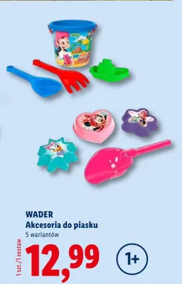Akcesoria do piasku Wader 5 wariantów promocja w Lidl