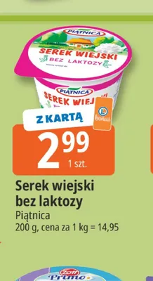 Serek wiejski bez laktozy Piątnica promocja w Leclerc