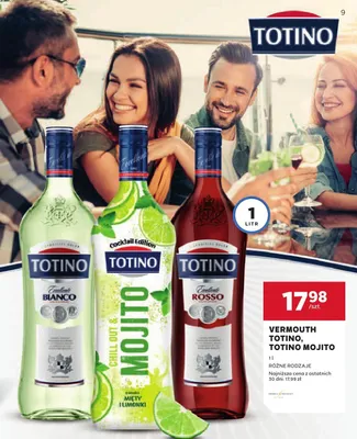 Vermouth Totino, Totino Mojito różne rodzaje promocja w Stokrotka