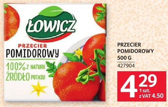 Przecier pomidorowy Łowicz 500 g promocja w Selgros