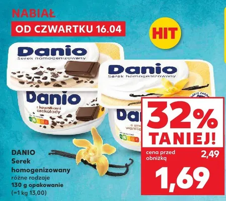 Serek homogenizowany różne rodzaje promocja w Kaufland