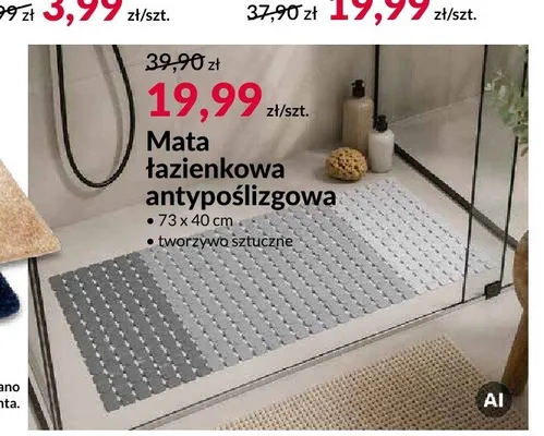 Mata łazienkowa antypoślizgowa promocja w Salony Agata