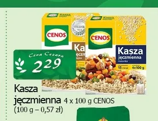 Kasza jęczmienna Cenos promocja w CEZAR Delikatesy