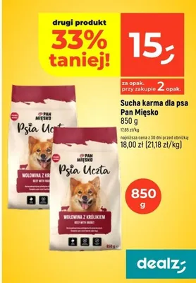 Sucha karma wołowina z kurczakiem promocja w Dealz