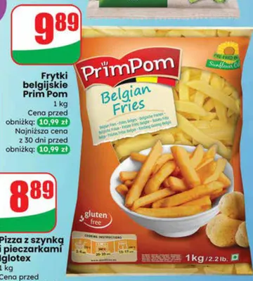 Pizza z szynką i pieczarkami promocja w Dino