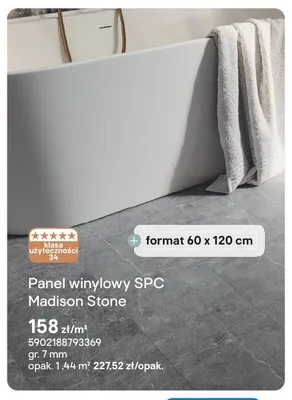 Panel winylowy SPC Madison Stone promocja w Castorama
