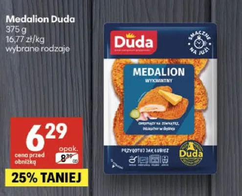 Medalion wykwintny Duda promocja w Delikatesy Centrum