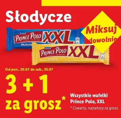 Wafelki Prince Polo XXL promocja w Lidl