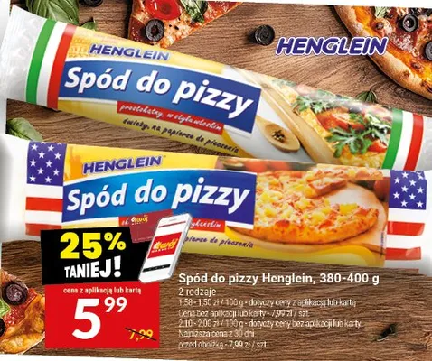 Spód do pizzy Henglein, 380-400 g promocja w Twój Market