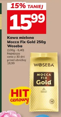 Kawa mielona Mocca Fix Gold promocja w Hitpol