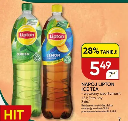 Napój Lipton Ice Tea promocja w Chata Polska