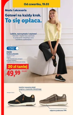 Sneakersy damskie promocja w Lidl