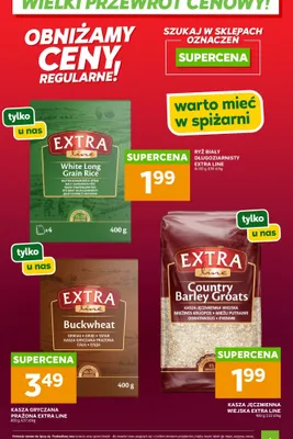 Ryż biały długoziarnisty White Long Grain Rice Extra Line promocja w Stokrotka