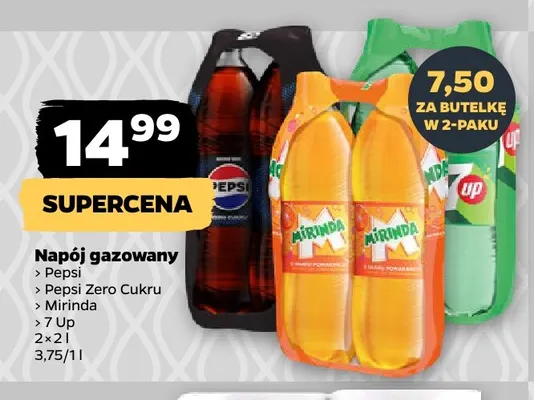 Napój gazowany Mirinda 2-pak 2 l promocja w Netto