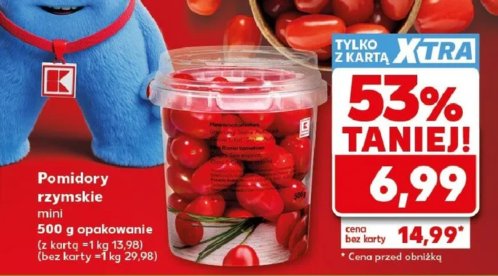Pomidory rzymskie mini Kaufland promocja w Kaufland
