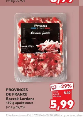 Boczek Lardons Provinces de France promocja w Kaufland