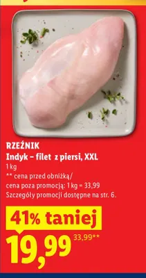 Filet z piersi indyk XXL promocja w Lidl