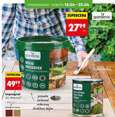 Impregnat do drewna promocja w Biedronka