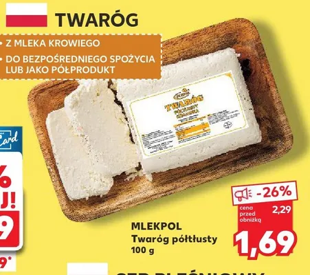 Twaróg półtłusty promocja w Kaufland