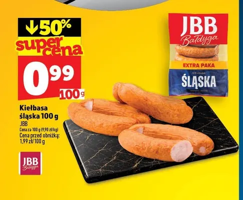 Kiełbasa śląska JBB Bałdyga promocja w TOPAZ