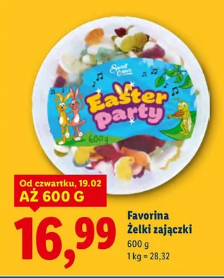 Żelki zajączki promocja w Lidl