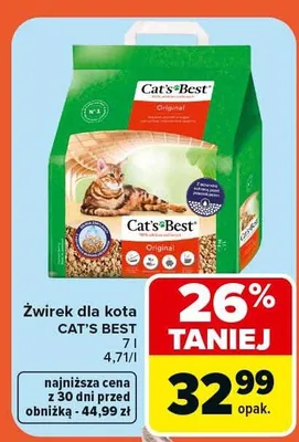 Żwirek dla kota promocja w Carrefour