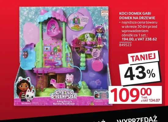 Domek na drzewie Koci Domek Gabi promocja w Selgros