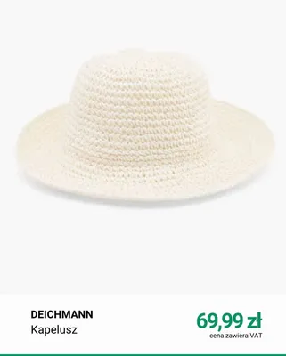 Kapelusz Deichmann promocja w Deichmann