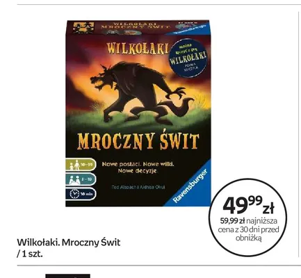 Gra Wilkołaki. Mroczny Świt Ravensburger promocja w Empik