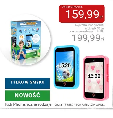 Kidi Phone Kidiz różowy promocja w Smyk