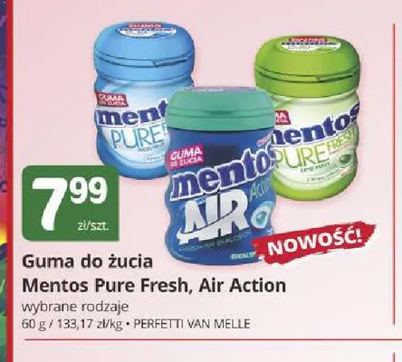Guma do żucia Mentos Pure Fresh promocja w Marketvita