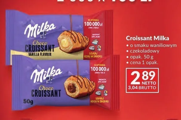 Croissant Milka czekoladowy promocja w Makro