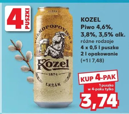 Piwo różne rodzaje promocja w Kaufland