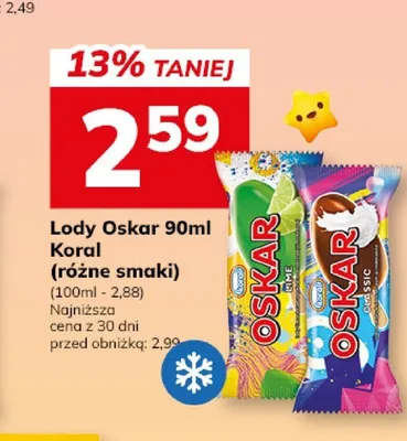 Lody Oskar Koral promocja w Hitpol