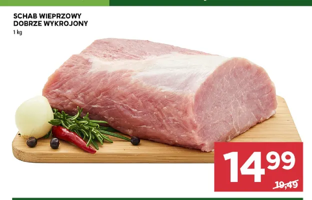 Schab wieprzowy dobrze wykrojony promocja w Stokrotka