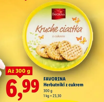 Herbatniki z cukrem promocja w Lidl