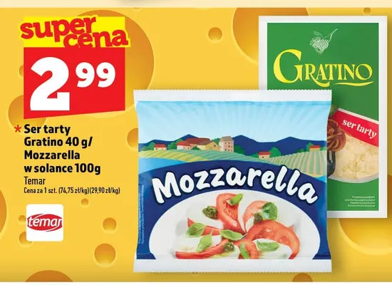 Ser Mozzarella w solance promocja w TOPAZ